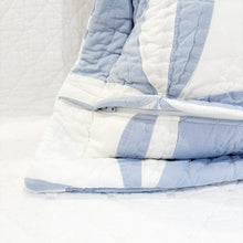 Load image into Gallery viewer, Vintage Quilt Square Pillow – Flanged Edge + Zipper Back