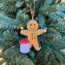 Load image into Gallery viewer, Crab Lover Gingerbread Man Ornament