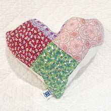 Load image into Gallery viewer, Mini Vintage Quilt Heart Pillow -                                 MINI