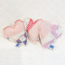 Load image into Gallery viewer, Heart-Shaped Lavender Sachet – Handmade from Antique Quilts | 100% Natural Lavender
