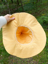 Load image into Gallery viewer, Vintage Quilt Witch Hat –  Fall Dresden Plate | One of a Kind Handmade Hat