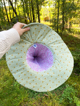 Load image into Gallery viewer, Vintage Quilt Witch Hat –  Blue Patchwork | One of a Kind Handmade Hat