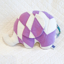 Load image into Gallery viewer, Vintage Quilt Handmade Stuffed Elephants