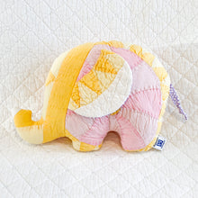 Load image into Gallery viewer, Vintage Quilt Handmade Stuffed Elephants