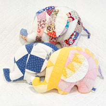 Load image into Gallery viewer, Vintage Quilt Handmade Stuffed Elephants