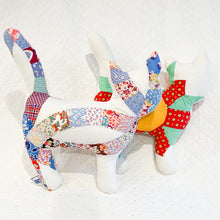 Load image into Gallery viewer, Vintage Quilt Stuffed Cat