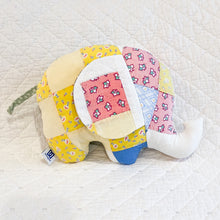 Load image into Gallery viewer, Vintage Quilt Handmade Stuffed Elephants