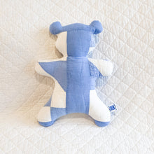 Load image into Gallery viewer, Mini Vintage Quilt Teddy Bear – One of a Kind Handmade Stuffed Animal | Upcycled Heirloom Keepsake