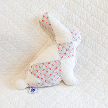 Load image into Gallery viewer, Mini Vintage Quilt Bunny – One of a Kind Handmade Stuffed Animal | Upcycled Heirloom Keepsake