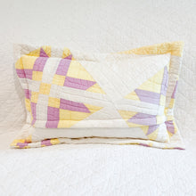 Load image into Gallery viewer, Vintage Quilt Lumbar Pillow–Flanged with Zipper