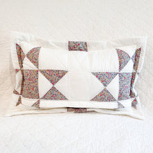 Load image into Gallery viewer, Vintage Quilt Lumbar Pillow–Flanged with Zipper
