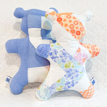 Load image into Gallery viewer, Mini Vintage Quilt Teddy Bear – One of a Kind Handmade Stuffed Animal | Upcycled Heirloom Keepsake