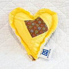 Load image into Gallery viewer, Heart-Shaped Lavender Sachet – Handmade from Antique Quilts | 100% Natural Lavender