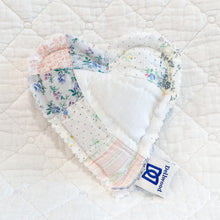 Load image into Gallery viewer, Heart-Shaped Lavender Sachet – Handmade from Antique Quilts | 100% Natural Lavender