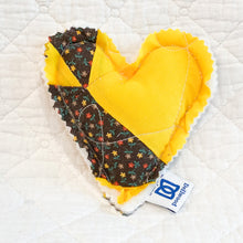 Load image into Gallery viewer, Heart-Shaped Lavender Sachet – Handmade from Antique Quilts | 100% Natural Lavender