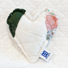 Load image into Gallery viewer, Heart-Shaped Lavender Sachet – Handmade from Antique Quilts | 100% Natural Lavender