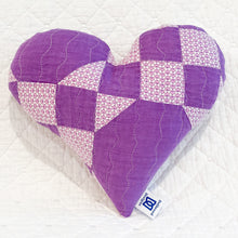 Load image into Gallery viewer, Mini Vintage Quilt Heart Pillow - MINI