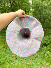 Load image into Gallery viewer, Vintage Quilt Witch Hat – Blue Geometric | One of a Kind Handmade Hat