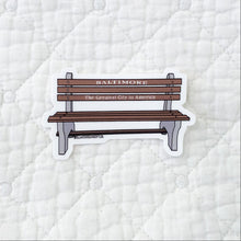 Load image into Gallery viewer, Baltimore Sticker Pack – Waterproof Vinyl Stickers | Bench, Lemon Stick, Cookie & Crab