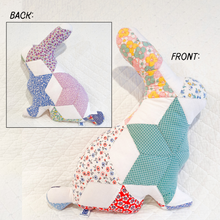 Load image into Gallery viewer, Vintage Quilt Bunny Pillow