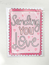 Load image into Gallery viewer, Sending You Love Stamp Greeting Card