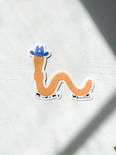 Load image into Gallery viewer, Cowboy Worm Sticker