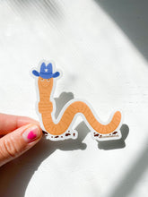 Load image into Gallery viewer, Cowboy Worm Sticker