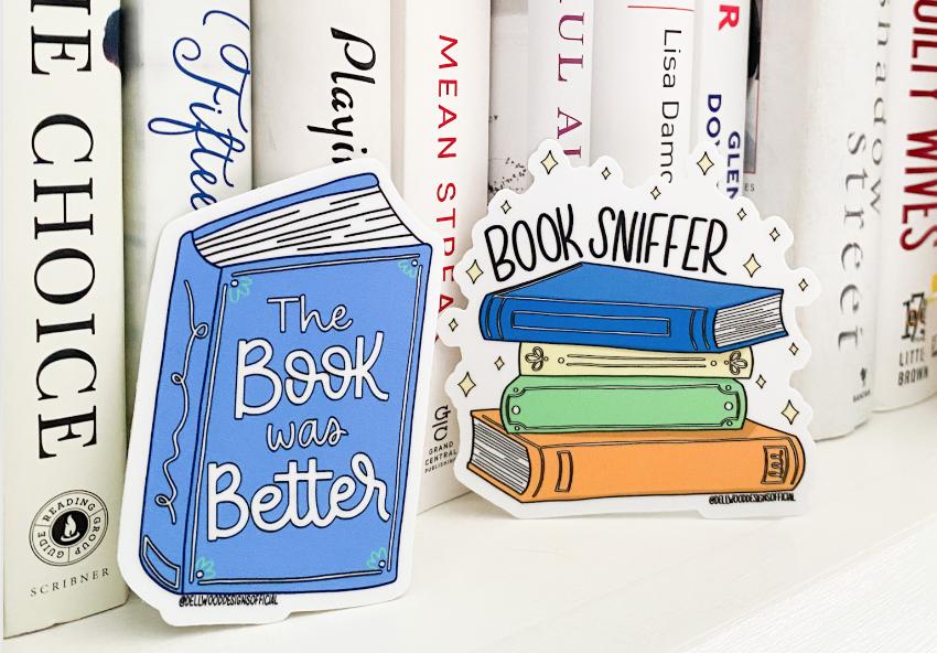 Book Lover Stickers – Dellwood Designs