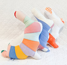 Load image into Gallery viewer, Mini Vintage Quilt Bunny – One of a Kind Handmade Stuffed Animal | Upcycled Heirloom Keepsake
