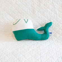 Load image into Gallery viewer, Vintage Quilt Stuffed Whale

