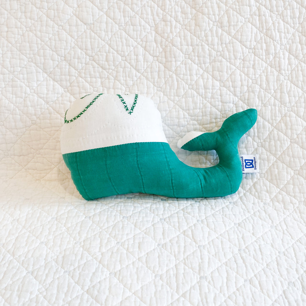 Vintage Quilt Stuffed Whale