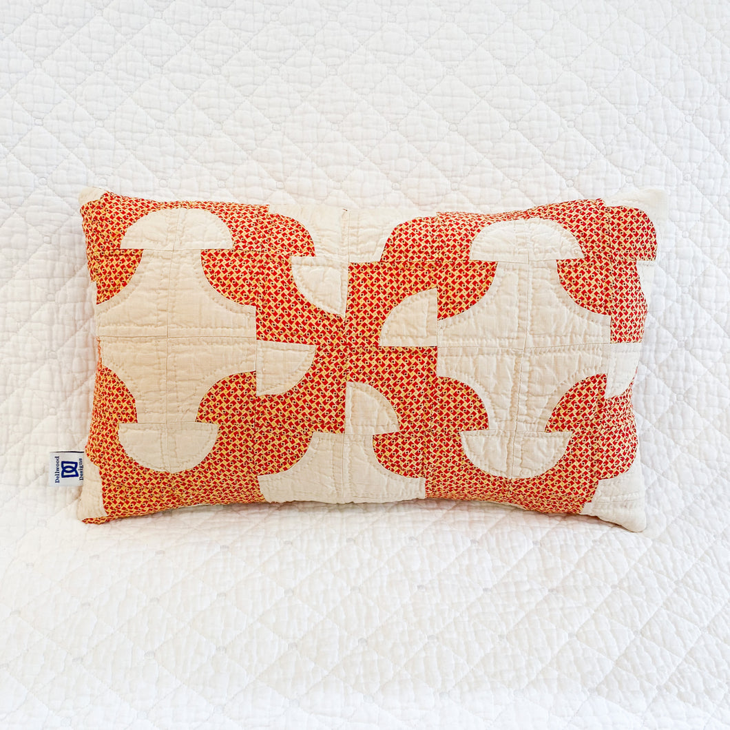 Vintage Quilt Lumbar Pillow
