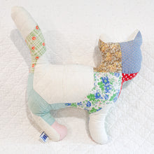 Load image into Gallery viewer, Vintage Quilt Stuffed Cat
