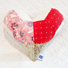 Load image into Gallery viewer, Vintage Quilt Heart Pillow MINI
