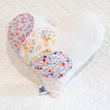 Load image into Gallery viewer, Vintage Quilt Heart Pillow MINI
