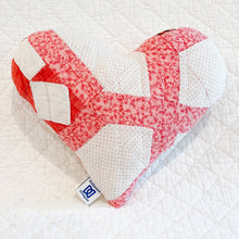 Load image into Gallery viewer, Vintage Quilt Heart Pillow MINI
