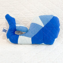 Load image into Gallery viewer, Vintage Quilt Stuffed Whale
