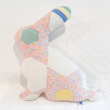 Load image into Gallery viewer, Vintage Quilt Bunny Pillow
