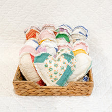 Load image into Gallery viewer, Heart-Shaped Lavender Sachet – Handmade from Antique Quilts | 100% Natural Lavender
