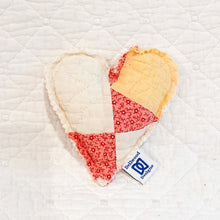 Load image into Gallery viewer, Heart-Shaped Lavender Sachet – Handmade from Antique Quilts | 100% Natural Lavender
