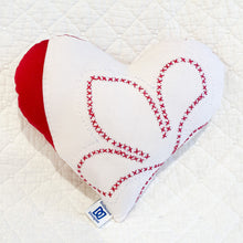 Load image into Gallery viewer, Mini Vintage Quilt Heart Pillow -                                 MINI
