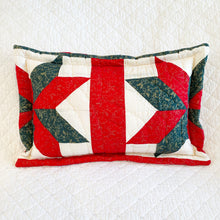 Load image into Gallery viewer, Vintage Quilt Lumbar Pillow–Flanged with Zipper
