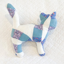 Load image into Gallery viewer, Vintage Quilt Stuffed Cat
