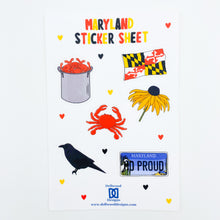 Load image into Gallery viewer, Maryland Sticker Sheet
