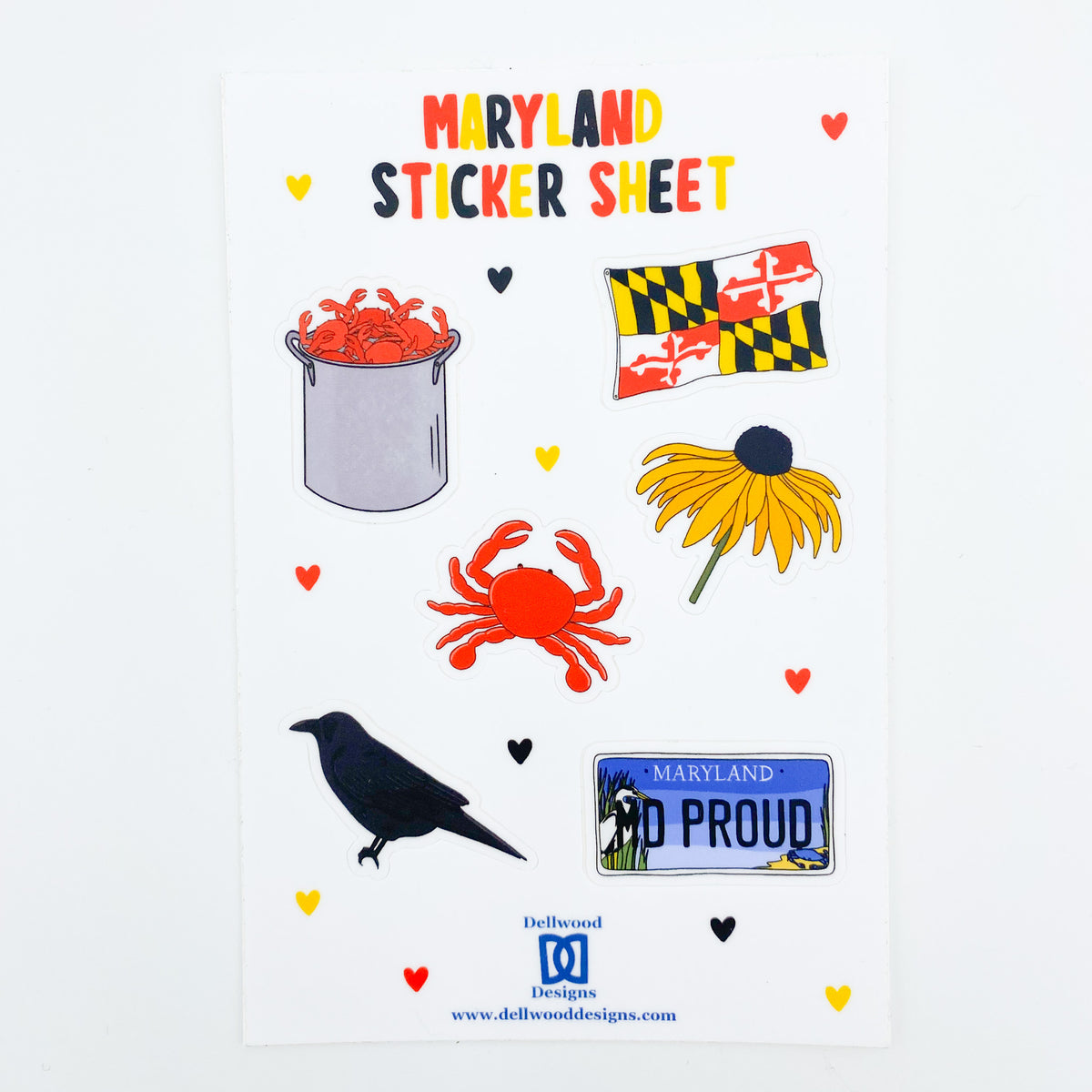 Maryland Sticker Sheet – Dellwood Designs