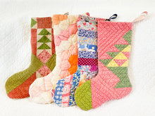 Load image into Gallery viewer, Vintage Quilt Christmas Stockings
