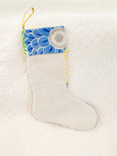 Load image into Gallery viewer, Designer Floral Fabric Christmas Stocking
