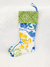 Load image into Gallery viewer, Designer Floral Fabric Christmas Stocking
