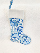 Load image into Gallery viewer, Designer Floral Fabric Christmas Stocking
