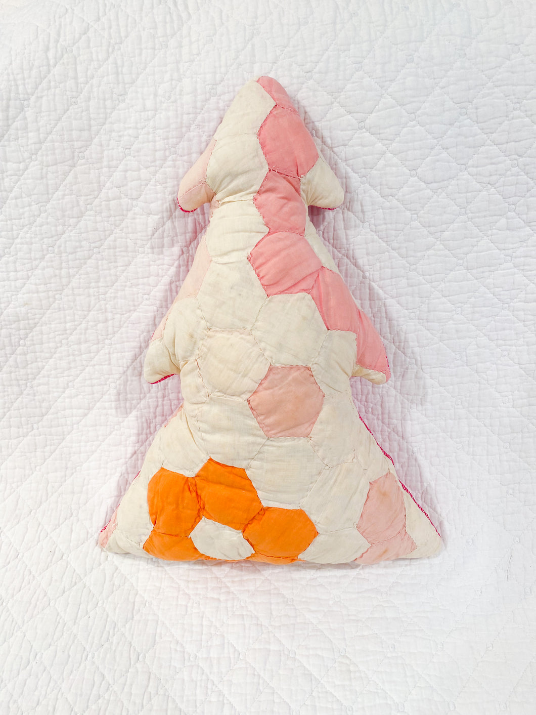 Vintage Quilt Tree Pillow